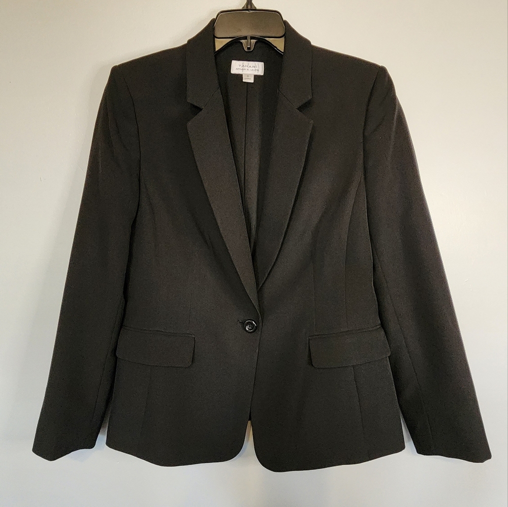 Tahari Classic Single Button Suit Jacket
